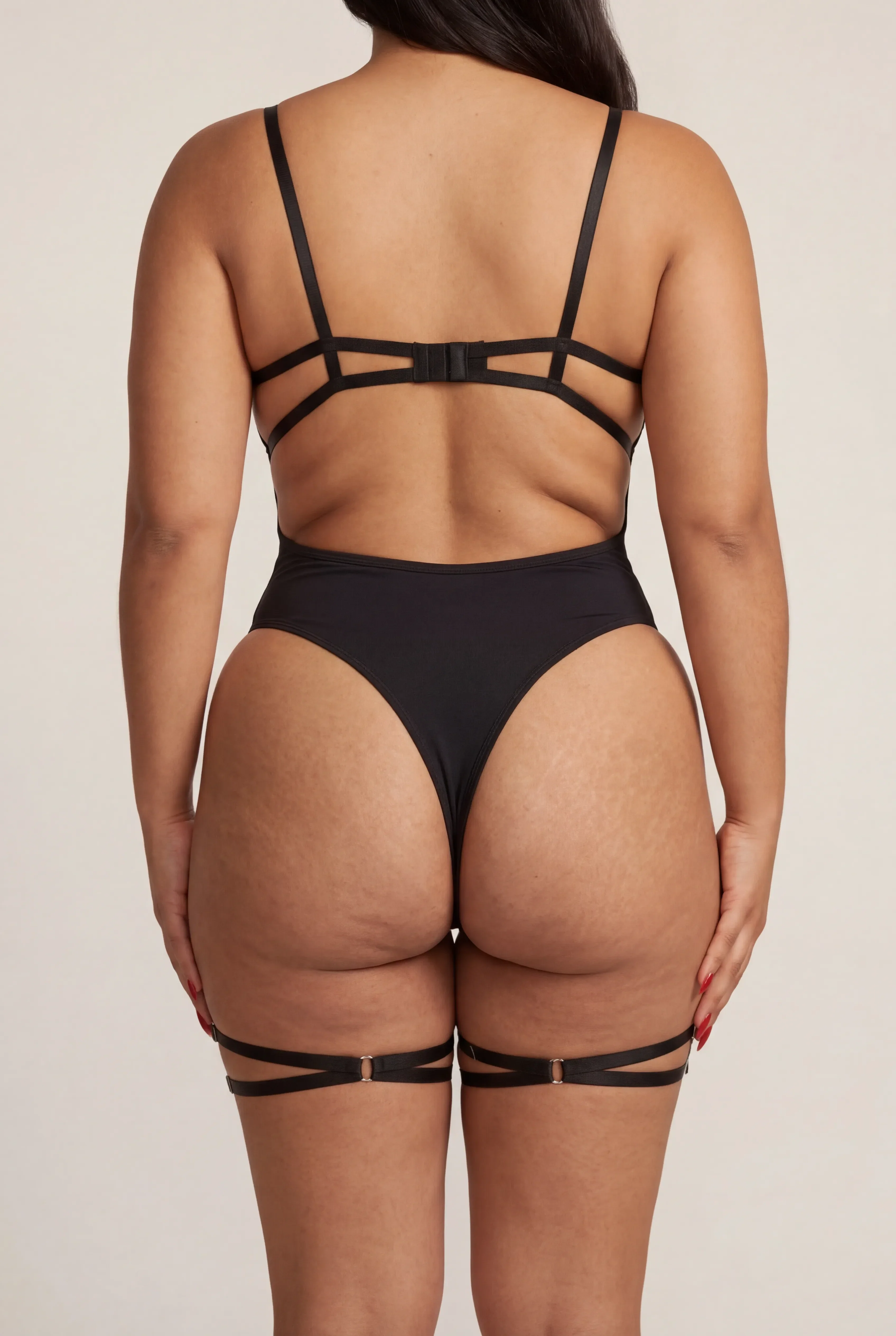 Body avec tour de cuisses - NOIR SAUVAGE - Image 5